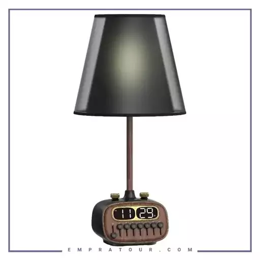 چراغ خواب و اسپیکر و ساعت پرودو Porodo Retro Desk Lamp PD-RDBTSCP