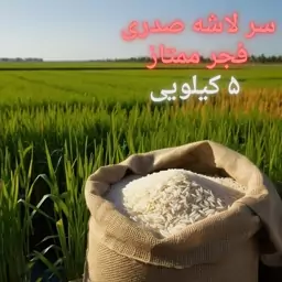 برنج سرلاشه صدری (فجر) ریز درجه یک 5 کیلویی اعلاء