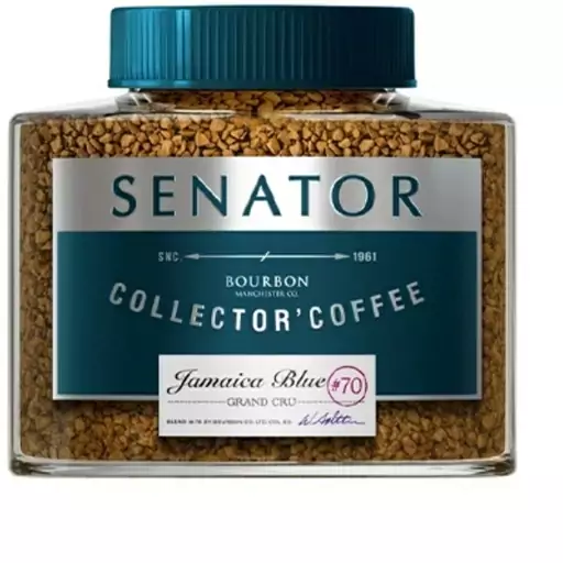   قهوه فوری گلد جامائیکا بلو 90 گرمی سناتور SENATOR Jamaica Blue FREEZE DRIED INSTANT COFFEE