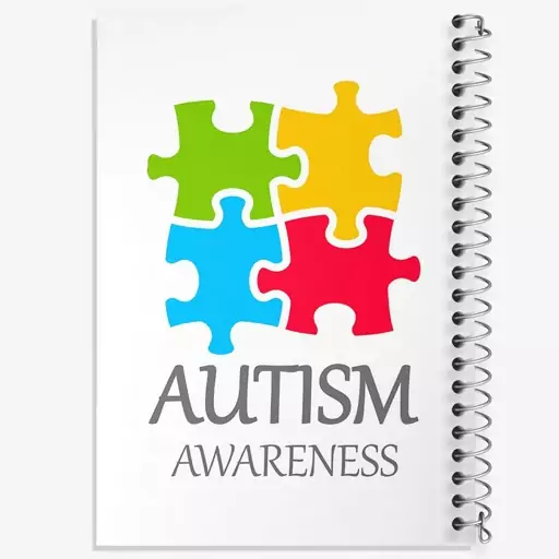 دفتر مشق 50 برگ خندالو طرح اتیسم Autism کد 26741