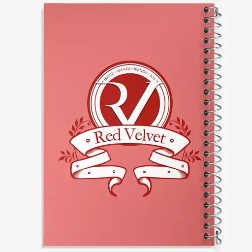 دفتر مشق 100 برگ خندالو طرح گروه رد ولوت Red Velvet  کد 19690