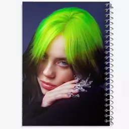 دفتر مشق 100 برگ خندالو طرح بیلی آیلیش Billie Eilish  کد 19127