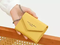 کیف پول دکمه ای زنانه بنددارTAOMICMIC Y8929 Women&#39;s Short Wallet PU Leather