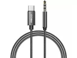 کابل انتقال صدای تایپ سی به آی یو ایکس یک متری رسی Recci RH03 Type C to 3.5mm Aux Audio Cable