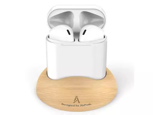 استند چوبی رومیزی ایرپاد نسل دو AHAStyle Wooden PT16 Airpods 2nd generation Stand