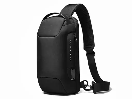 کوله کراس بادی تک بند ضد سرقت دارای پورت USB بنج  BANGE BG-22085 Sling Chest Bag USB External Charging Port