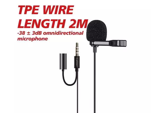 میکروفون 3.5 میلیمتری ارلدام Earldom ET-E38 3.5mm Wired Microphone