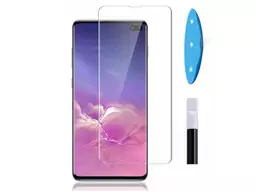 محافظ صفحه نمایش شیشه ای یو وی سامسونگ UV Nano Glass Samsung Galaxy S10