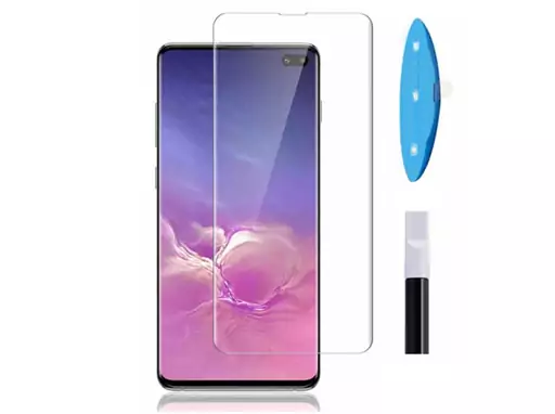 محافظ صفحه نمایش شیشه ای یو وی سامسونگ UV Nano Glass Samsung Galaxy S10