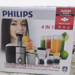 آبمیوه گیری چهار کاره فیلیپس PHILIPS هلند 1800 وات بدنه استیل دو سرعته ارسال رایگان