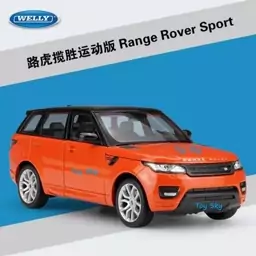 ماکت ماشین - رنجروور اسپرت - Range Rover Sport - مقیاس 1.24 برند ویلی Welly - فلزی - فرمان پذیر - سه درب بازشو