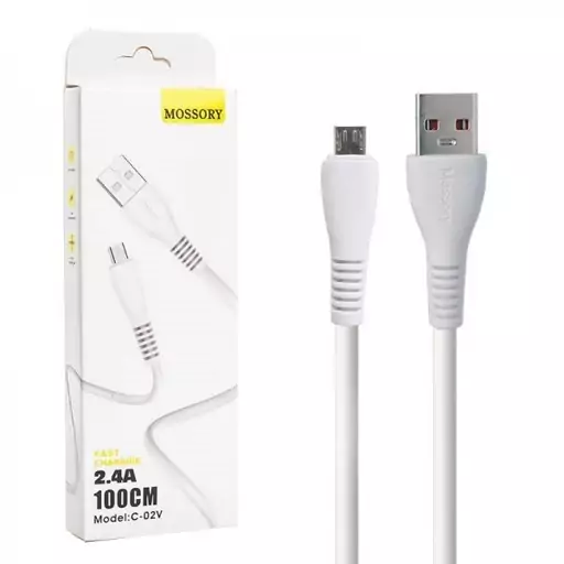 کابل اندروید Micro USB موسوری MOSSORY  مدل C-02V