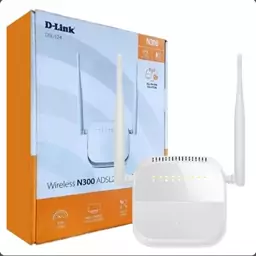 مودم دی لینک مدل D-LINK ADSL124-N300 سفید گارانتی زولتریکس