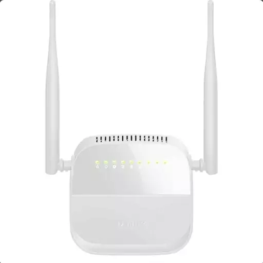 مودم دی لینک مدل D-LINK ADSL124-N300 سفید گارانتی زولتریکس