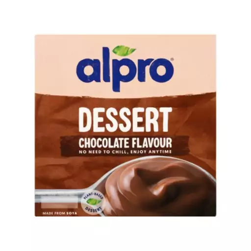 دسر گیاهی آلپرو طعم شکلات بسته 4 عددی (500 گرم) alpro

