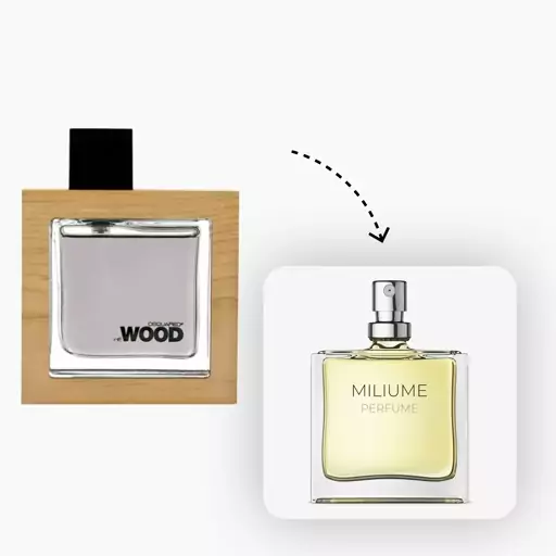 عطر و پرفیوم هی وود مردانه قهوه ای برند میلیوم - He Wood