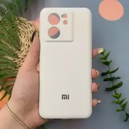 قاب گوشی Xiaomi 13T / Xiaomi 13T Pro شیائومی سیلیکونی پاک کنی اورجینال داخل پارچه ای رنگ سفید کد 63329