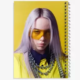 دفتر مشق 50 برگ خندالو طرح بیلی آیلیش Billie Eilish  کد 2781