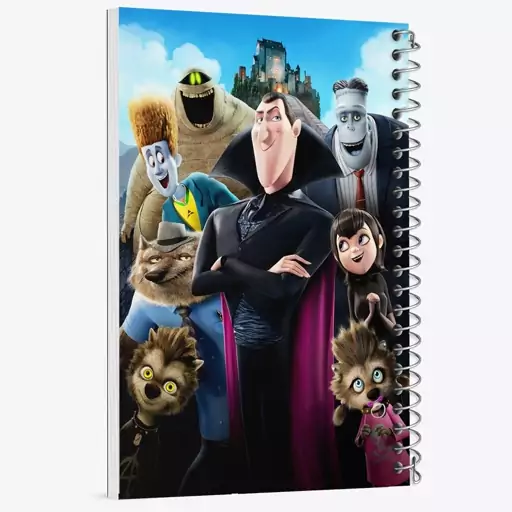 دفتر مشق 50 برگ خندالو طرح هتل ترانسیلوانیا Hotel Transylvania  کد 3740