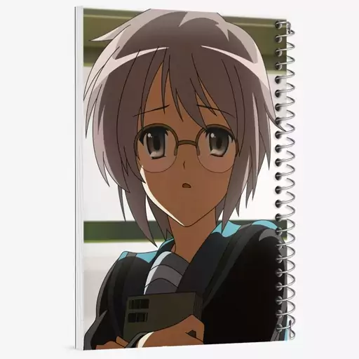 دفتر مشق 50 برگ خندالو طرح یوکی انیمه ناپدید شدن هارومی سوزومیا The Disappearance of Haruhi Suzumiya  کد 23111