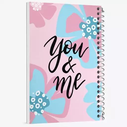 دفتر نقاشی 50 برگ خندالو طرح You And Me کد N131