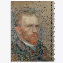 دفتر نقاشی 50 برگ خندالو طرح سلف پرتره ونسان ونگوگ (Van Gogh) کد 36830