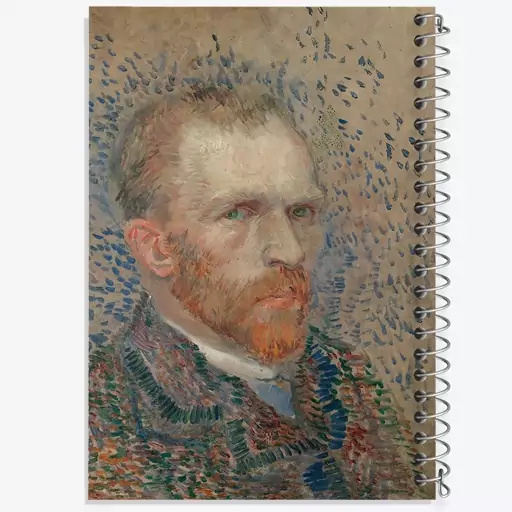 دفتر نقاشی 50 برگ خندالو طرح سلف پرتره ونسان ونگوگ (Van Gogh) کد 36830