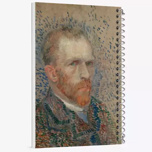 دفتر نقاشی 50 برگ خندالو طرح سلف پرتره ونسان ونگوگ (Van Gogh) کد 36830