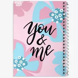 دفتر نقاشی 50 برگ خندالو طرح You And Me کد N131