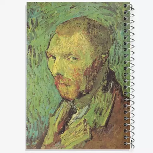 دفتر نقاشی 50 برگ خندالو طرح سلف پرتره ونسان ونگوگ (Van Gogh) کد 36808