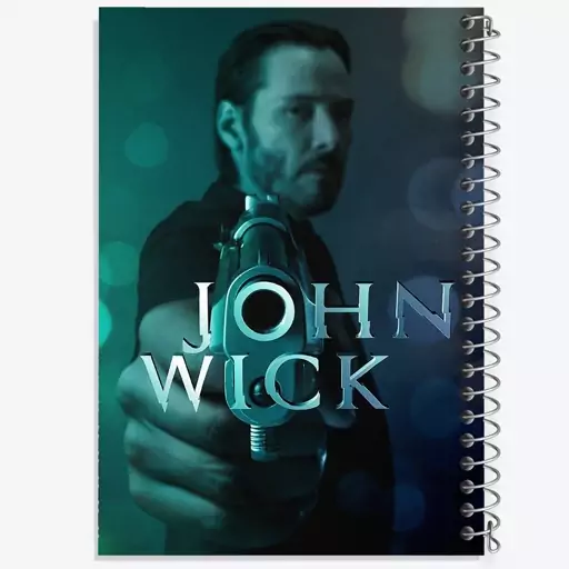 دفتر نقاشی 50 برگ خندالو طرح جان ویک John Wick  کد 2946