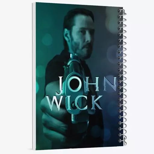 دفتر نقاشی 50 برگ خندالو طرح جان ویک John Wick  کد 2946