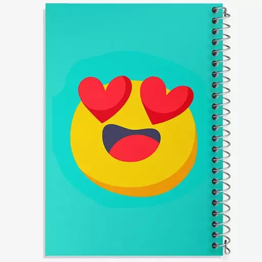 دفتر نقاشی 50 برگ خندالو طرح ایموجی Emoji  کد 3014