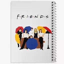 دفتر نقاشی 50 برگ خندالو طرح سریال فرندز  Friends  کد 3142