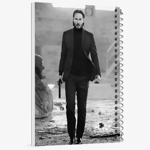 دفتر نقاشی 50 برگ خندالو طرح جان ویک John Wick  کد 2947