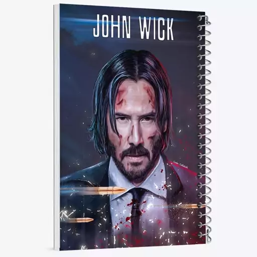 دفتر نقاشی 50 برگ خندالو طرح جان ویک John Wick  کد 2950