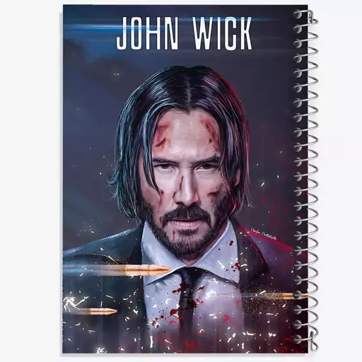 دفتر نقاشی 50 برگ خندالو طرح جان ویک John Wick  کد 2950