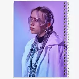 دفتر نقاشی 50 برگ خندالو طرح بیلی آیلیش Billie Eilish  کد 2772