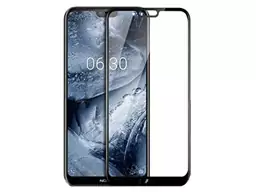 محافظ صفحه نمایش شیشه ای تمام چسب نوکیا Full Glass Screen Protector Nokia 6.1 Plus /Nokia X6