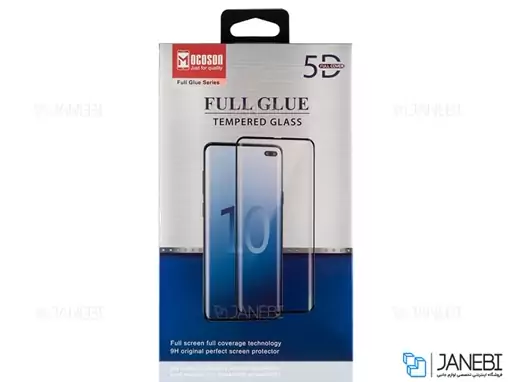 محافظ صفحه نمایش شیشه ای تمام چسب سامسونگ Mocoson Full Glue Glass Samsung Galaxy S9 Plus