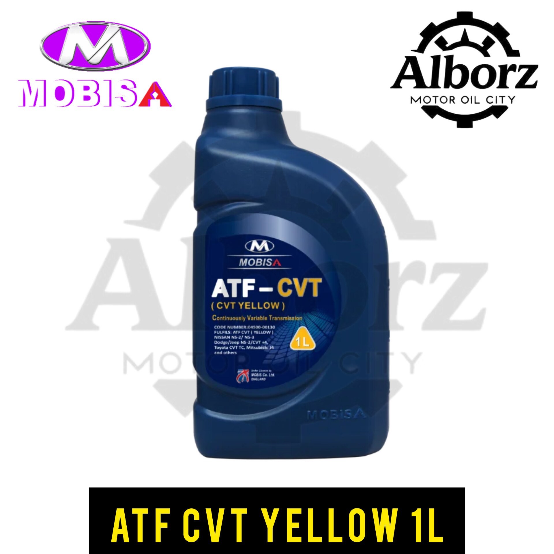 روغن گیربکس اتوماتیک موبیس  ATF CVT YELLOW  حجم یک لیتری ارسال رایگان