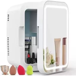 یخچال مسافرتی 4 لیتری درب آینه beauty mini refrigerator