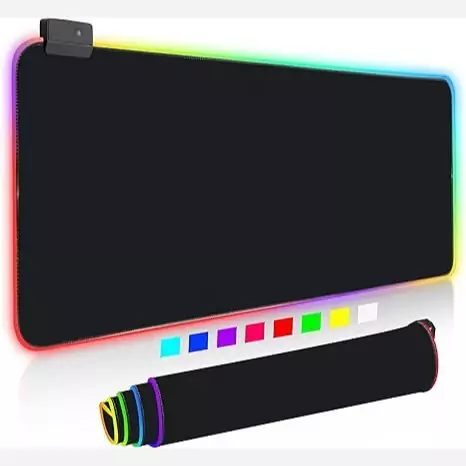 پد موس گیمینگ RGB مشکی سایز 40در80