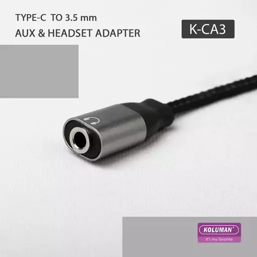 مبدل USB-C به USB-C / AUX کلومن مدل K - CA3