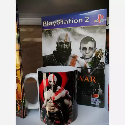 ماگ گیمینگ سرامیکی دسته دار گادآووار  god of war gaming mug 