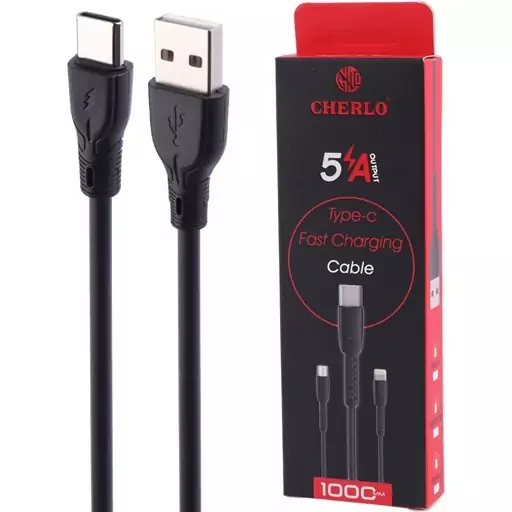 کابل تایپ سی فست شارژ Cherlo CH-TC09 5A 1m