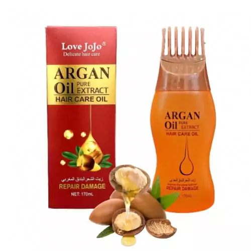 روغن آرگان و فندق لاو جوجو hair oil argan 