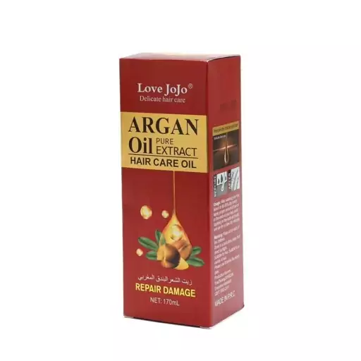 روغن آرگان و فندق لاو جوجو hair oil argan 