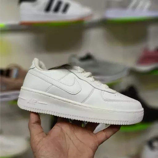 کفش پیاده روی زنانه دخترانه و پسرانه سفید نایک Nike air force 1 از سایز37تا41