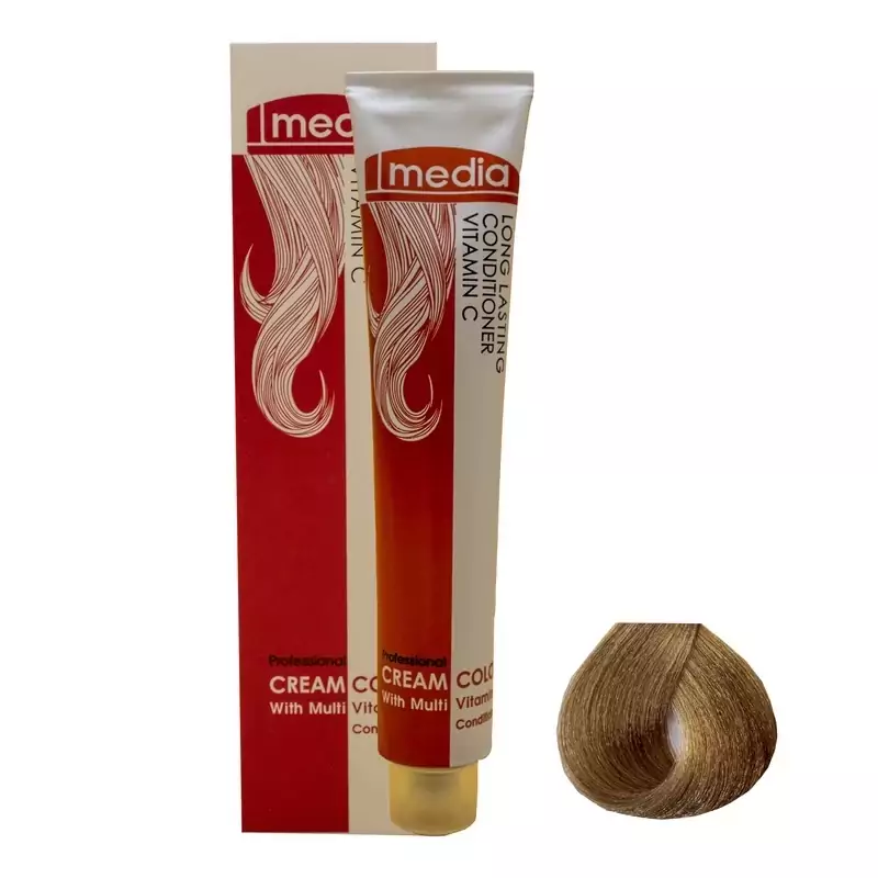 رنگ موی مدیا - ترکیبی - شماره MN.8 - شیر نسکافه